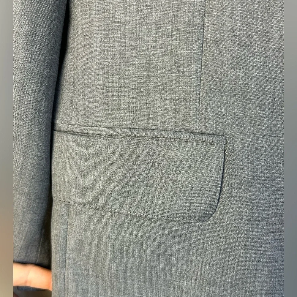Vintage Yves Saint Lauren Pour Homme Men’s Grey Wool Blazer